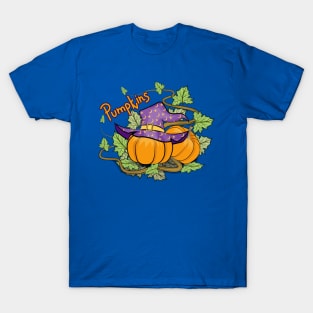 Pumpkins Art - Witch Hat T-Shirt